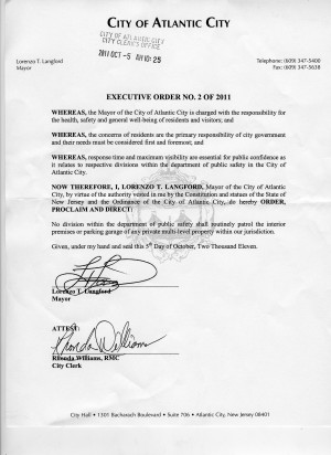 Executive order