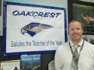 Oakcrest teacher of year Leathers also serves school as coach, adviser