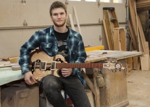 Stockton grad teaching himself to make guitars in Pleasantville to earn a living