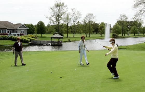 Friendly Local Green: Relaxing midsize course encourages fun, fast rounds