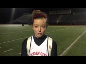 Ocean City's Paige Broadley talks about Ocean City's field hockey title, Nov. 13, 2012