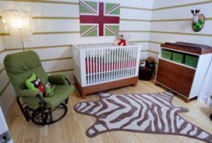 Winning TV designer creates stylish nursery for her child