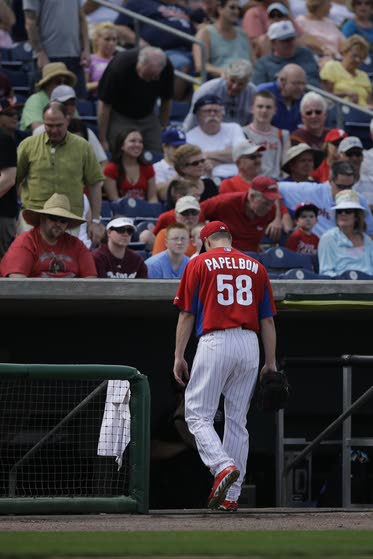 Papelbon's ERA an usightly 81.00 after first outing