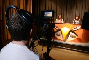in the schools tv studio
