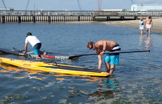 Local men prep for charity event paddle boarding around Manhattan