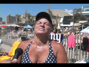On the beach at the 2011 Air Show