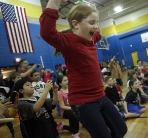 Marsh Elementary School students Jump Rope for Heart to help kids