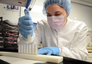 Compound: Jersey Shore Pharmacy manager, Rossana Belfiore, of Absecon, fills suppositories in the lab of the pharmacy. The Jersey Shore Pharmacy, in Egg Harbor Township, specializes in preparing compounds for patients.The state plans to beef up regulations over compounding pharmacies after contaminated medicine from a compounding pharmacy in Massachusetts killed dozens of people and sickened hundreds more. Thursday, January, 24, 2013( Press of Atlantic City/ Danny Drake)
 - Photo by Danny Drake