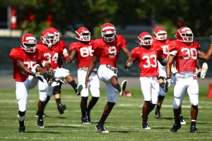 Tejay Johnson working out at Rutgers