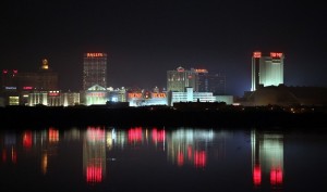 icon atlantic city skyline night