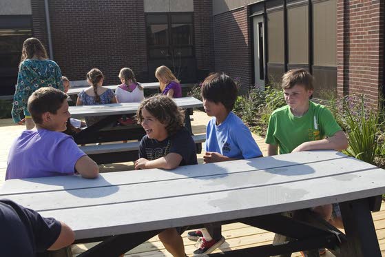 Ocean City Intermediate School adds rain garden to its courtyard