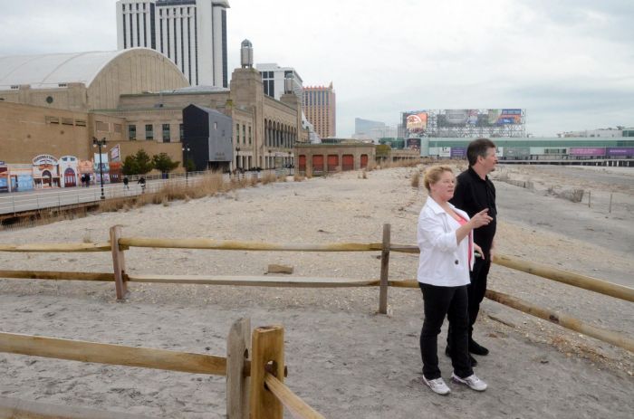 christie on dunes