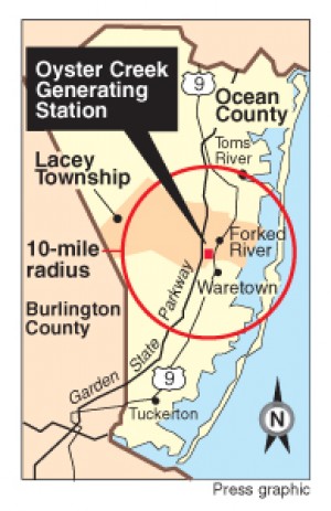 Oyster Creek map