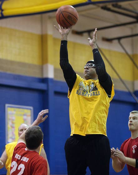 To compete in this league, players must be volunteer youth coaches in Absecon