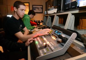 in the schools tv studio