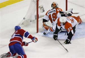Flyers Mike Cammalleri Michael Leighton Matt Carle