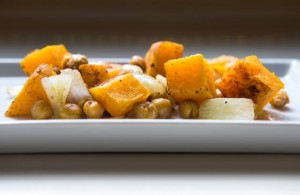 Roasted butternut squash and chickpeas fit in anywhere