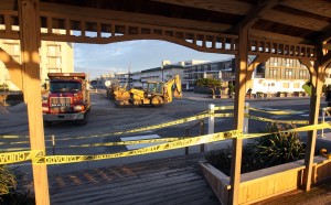  : Clean up began at sunrise on JFK and 3rd Ave in North Wildwood. Residents of Cape May County deal with the clean-up in the wake of Hurricane Sandy. Wednesday Oct. 31, 2012. (Dale Gerhard/Press of Atlantic City)
 - Photo by Dale Gerhard