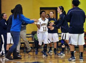 Alicia Cox giving Dukes national title aspirations