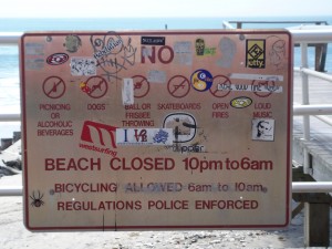 Boardwalk signs
