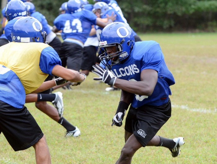 Oakcrest's Mark Clements at practice on Sept. 15, 2011