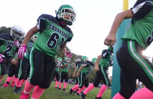 pink gloves