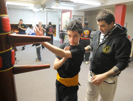 Absecon teen overcomes lack  of sight to advance in wing chun