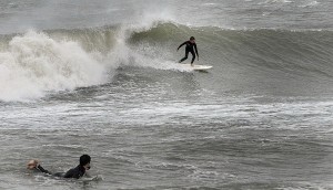Sandy surfing