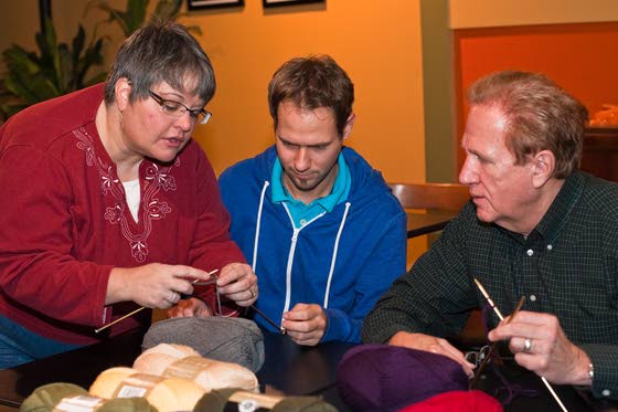 Scarf It Up pairs friendly get-together with program of knitting for charity