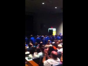 Buena Regional High School cheer at 2013 graduation