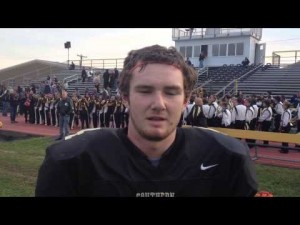 Southern Regional QB Dan Higgins after beating Toms River East