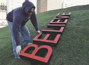 Robert Barry uses words as objects and inspiration