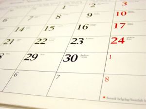 Calendar stock image