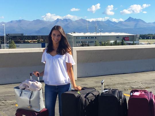 Miss America contestants on their way to Atlantic City