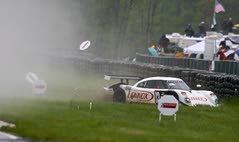 It's a driving rain: 31 teams cope with tricky conditions in slick Grand-Am race at Thunderbolt Raceway