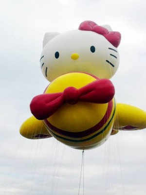 Pop-culture parade balloons unite spectators on Thanksgiving Day