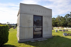 vandalized crypt