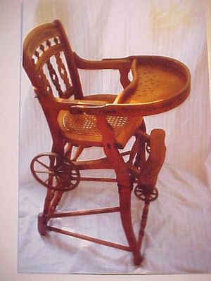 Antiques & Collectibles: Convertible highchair is an unusual heirloom
