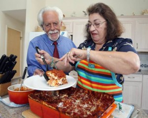 Luck, love and his family's lasagna