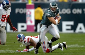 Brent Celek Eagles vs. Giants 2009