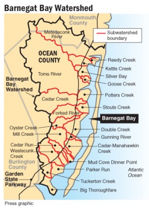 Barnegat Bay Watershed map