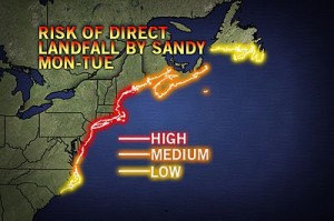 sandy landfall