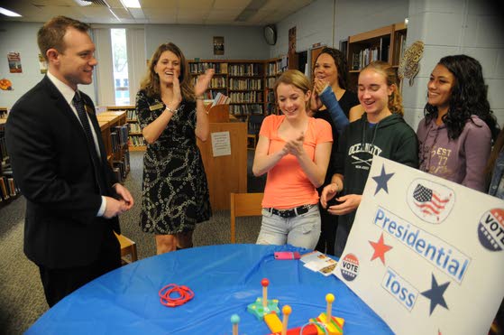 Oakcrest H.S. students have chance to get up close, personal with politics