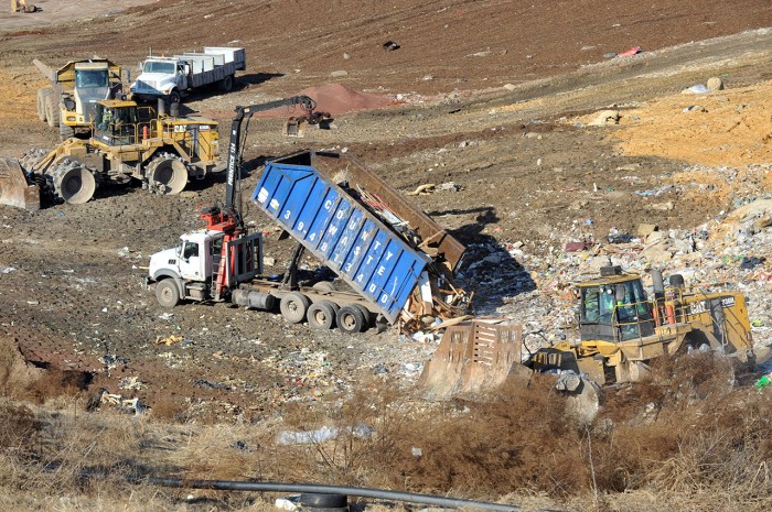 Sandy effect on Landfills