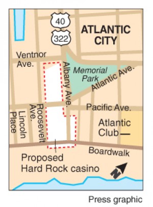 Hard Rock locator map