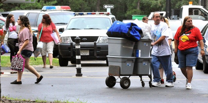 Stockton move-in day