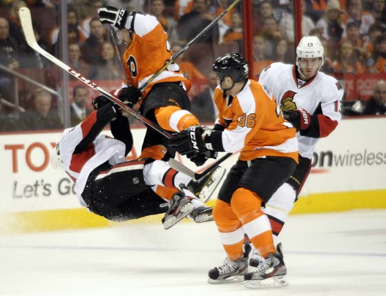 Flyers beat Senators, finally reach .500 mark