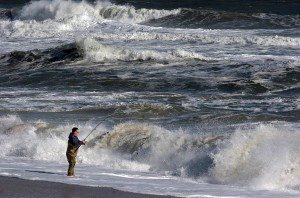 surf fishing icon