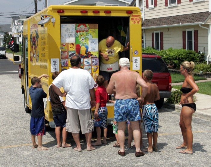 From a truck or on the beach, selling ice cream is a cool job Upper
