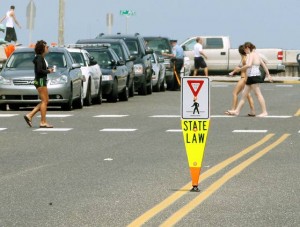 Law is endangering pedestrians and motorists